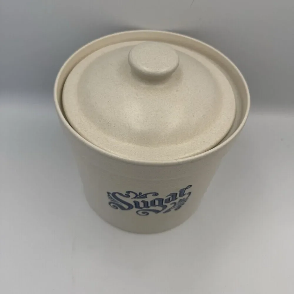 Vintage Pfaltzgraff Yorktowne Sugar Canister Crock 2.5 Qt 507 With Lid EUC